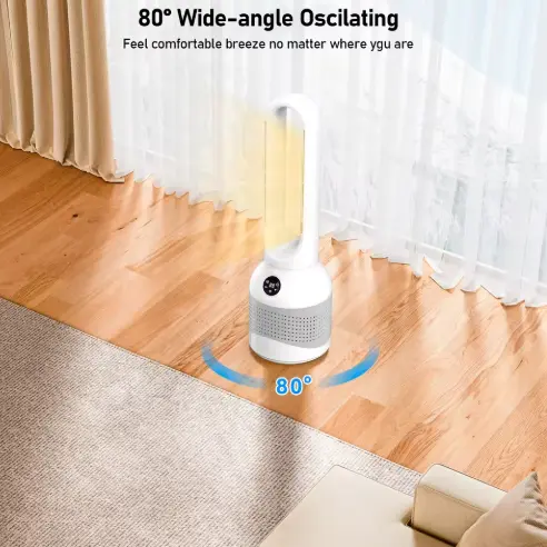 3 In 1 Bladeless Fan Air Cooler Heater And Air Purifier