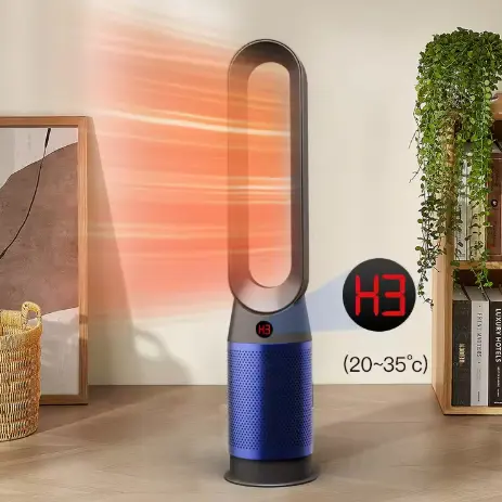 Bladeless Floor Fan With Air Purifier Cooling Heating