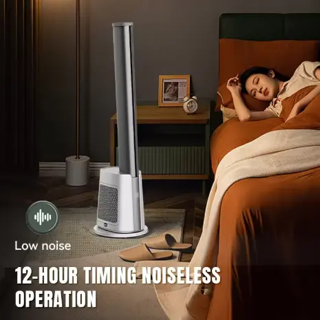 Smart Wifi 2 In 1 Bladeless Air Cooler Heater Fan