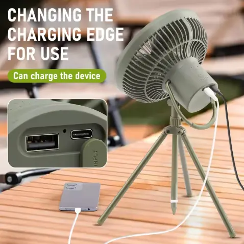 Açıq hava üçün mini əl şarj edilə bilən soyuducu portativ fan